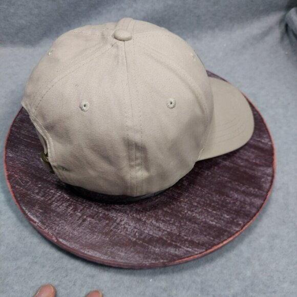 John Deere Logo Cotton Hat Tan/Khaki Adjustable Green Power Farming Embroidered - Picture 3 of 15